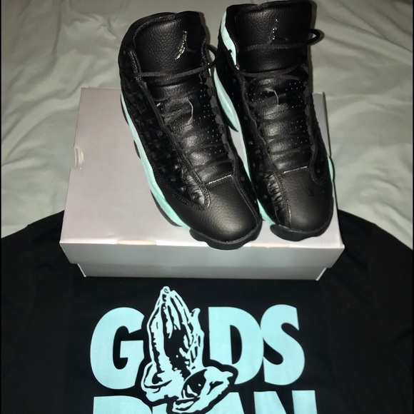 Jordan 13 island green NIB w/ matching shirt main image 9